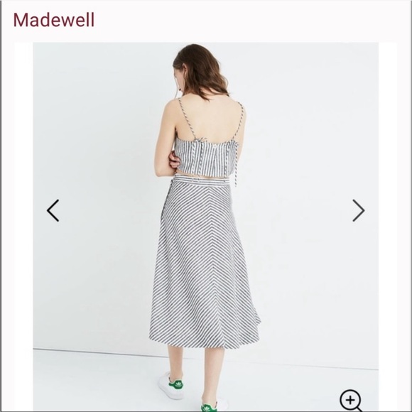 Madewell Rhoda side button midi skirt - Picture 4 of 14